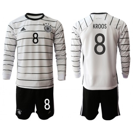 Billiga Fotbollströjor Tyskland Toni Kroos 8 Barn Hemma tröja  EM 2020 Långärmad